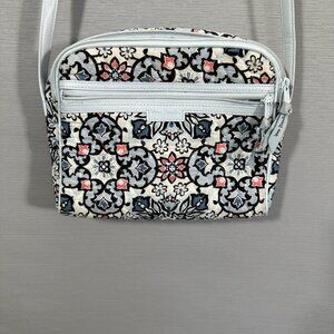 Vera Bradley Trimmed Crossbody Bag Lisbon Medallion Purse Handbag Adjustable